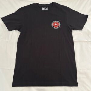 Black T-Shirt with Red Emblem